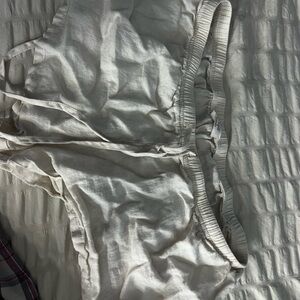 Light Gray Casual Shorts